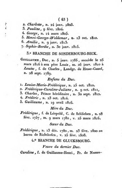 Annuaire généalogique et historique renfermant des détails sur toutes les Maisons Souveraine d'Europe