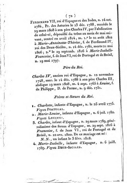 Annuaire généalogique et historique renfermant des détails sur toutes les Maisons Souveraine d'Europe