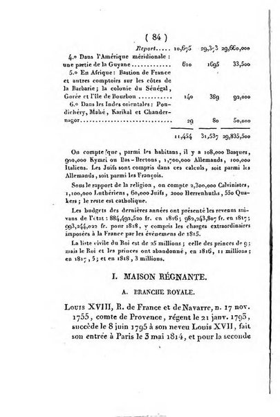 Annuaire généalogique et historique renfermant des détails sur toutes les Maisons Souveraine d'Europe