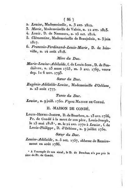 Annuaire généalogique et historique renfermant des détails sur toutes les Maisons Souveraine d'Europe