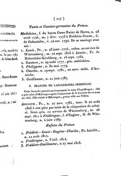 Annuaire généalogique et historique renfermant des détails sur toutes les Maisons Souveraine d'Europe