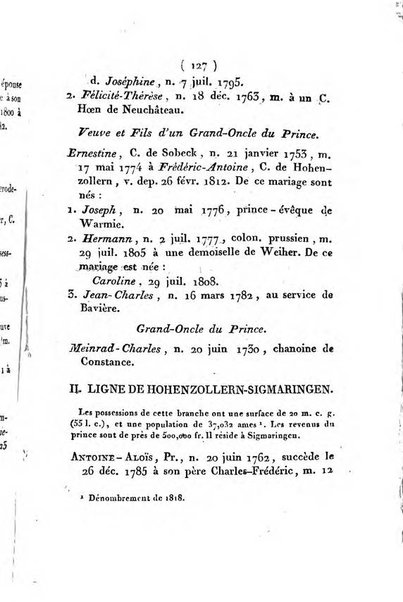 Annuaire généalogique et historique renfermant des détails sur toutes les Maisons Souveraine d'Europe