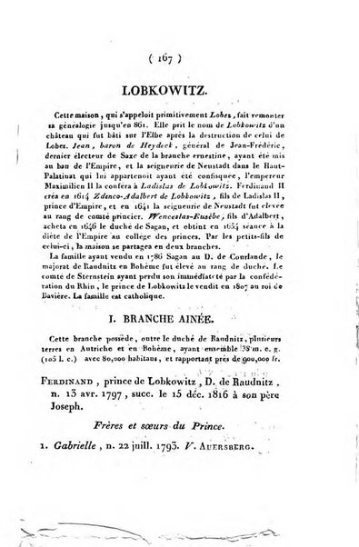 Annuaire généalogique et historique renfermant des détails sur toutes les Maisons Souveraine d'Europe