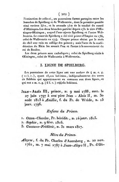 Annuaire généalogique et historique renfermant des détails sur toutes les Maisons Souveraine d'Europe