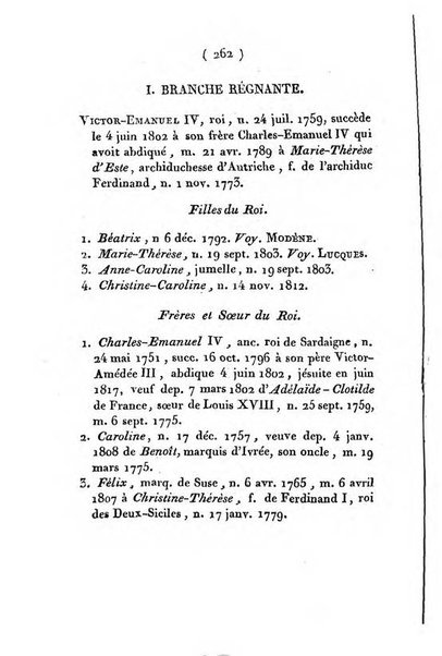 Annuaire généalogique et historique renfermant des détails sur toutes les Maisons Souveraine d'Europe