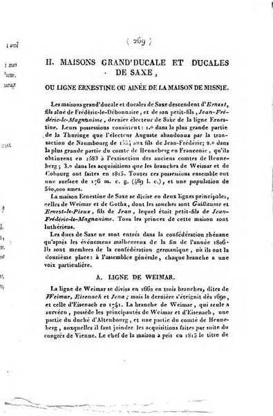 Annuaire généalogique et historique renfermant des détails sur toutes les Maisons Souveraine d'Europe