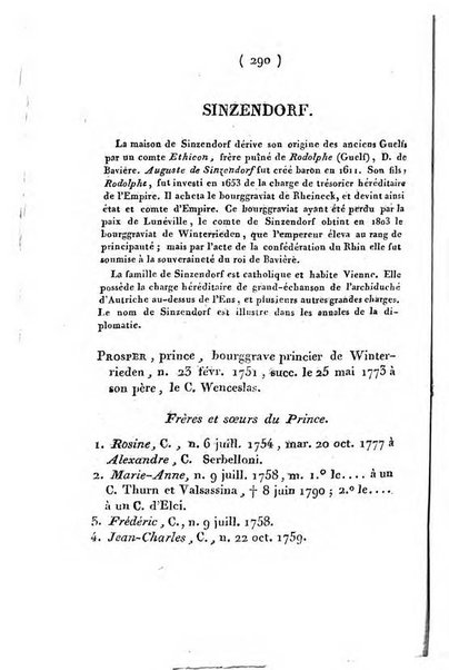 Annuaire généalogique et historique renfermant des détails sur toutes les Maisons Souveraine d'Europe