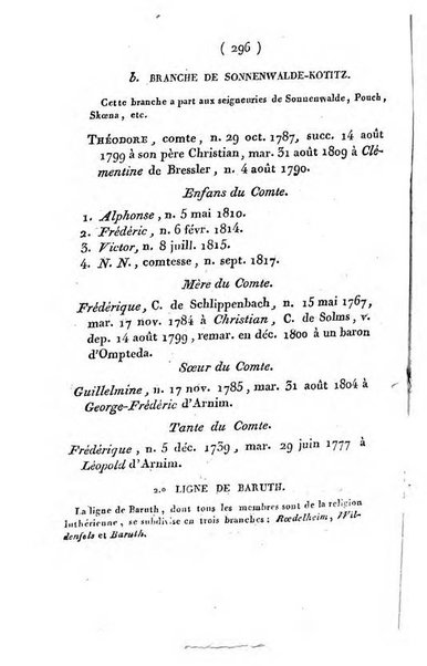 Annuaire généalogique et historique renfermant des détails sur toutes les Maisons Souveraine d'Europe