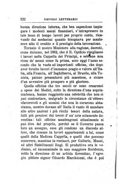 Emporio letterario delle arti e teatro con traduzione di articoli stranieri