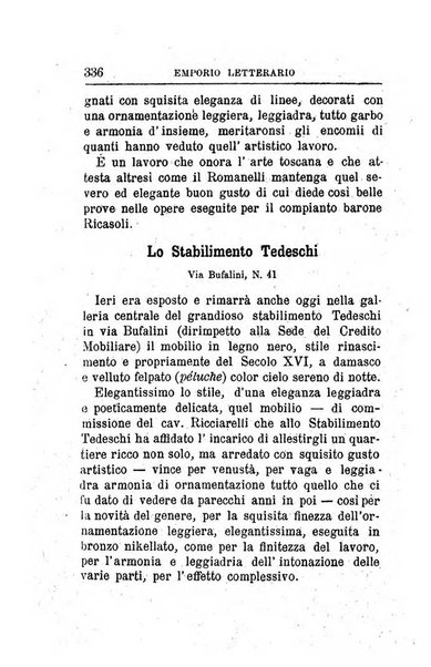 Emporio letterario delle arti e teatro con traduzione di articoli stranieri