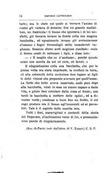 Emporio letterario delle arti e teatro con traduzione di articoli stranieri