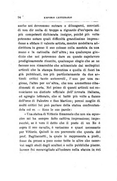 Emporio letterario delle arti e teatro con traduzione di articoli stranieri