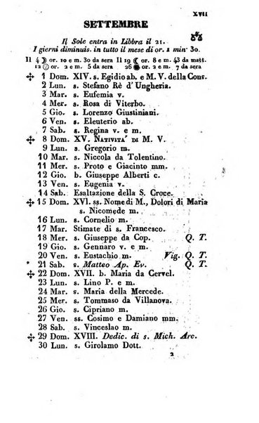 Il fiorentino istruito calendario per l'anno..