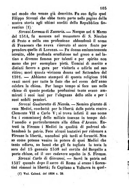 Il fiorentino istruito calendario per l'anno..