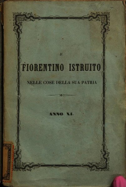 Il fiorentino istruito calendario per l'anno..