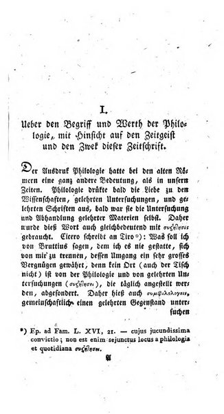 Philologie Eine zeitschrift zur Boforderung der Geschmaks an griechischer und romischer Sprache und Litteratur und cines grundlichen Studium derselben