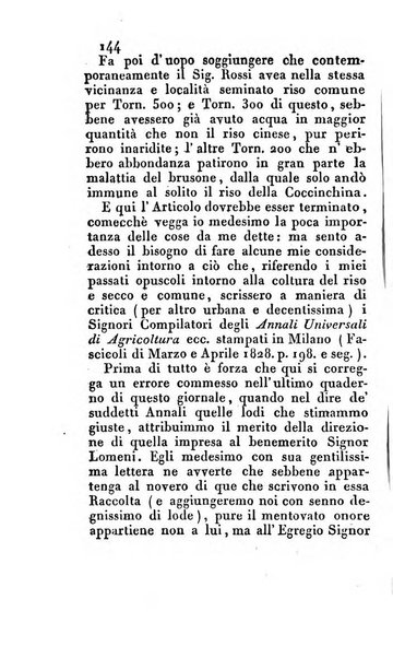 Rivista trimestrale delle arti agrarie