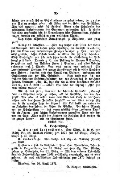 Schulblatt fur Franken Organ des Mittelfrankischen Kreis - Lehrervereins. Hgg. von J. H. Lutz