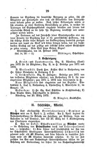 Schulblatt fur Franken Organ des Mittelfrankischen Kreis - Lehrervereins. Hgg. von J. H. Lutz