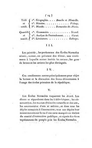 Seances des ecoles normales recueillies par des stenographes et revues par les professeurs. Premiere Partie. Lecons