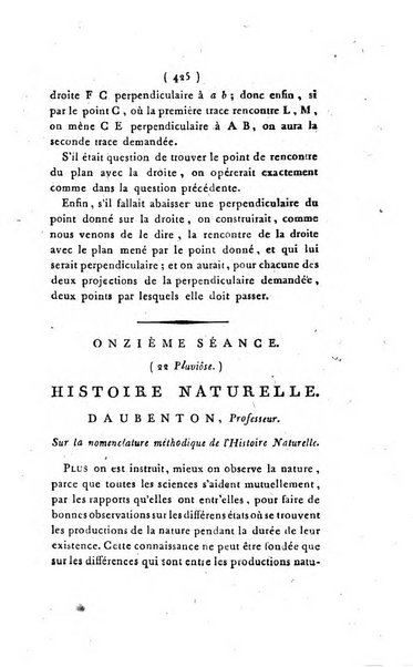 Seances des ecoles normales recueillies par des stenographes et revues par les professeurs. Premiere Partie. Lecons