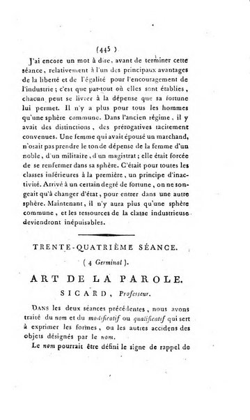 Seances des ecoles normales recueillies par des stenographes et revues par les professeurs. Premiere Partie. Lecons