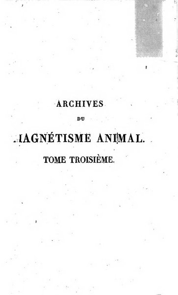 Archives du magnétisme animal