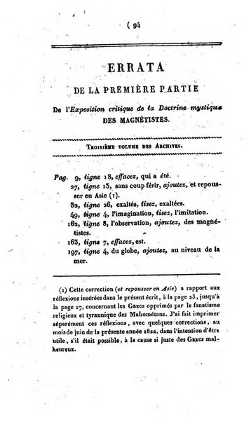 Archives du magnétisme animal