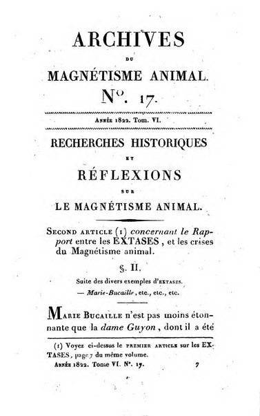 Archives du magnétisme animal