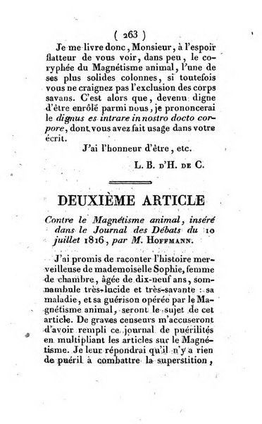 Archives du magnétisme animal