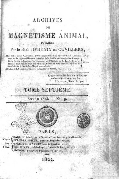 Archives du magnétisme animal