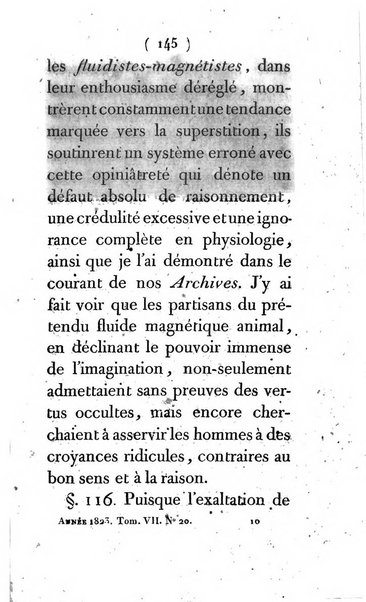 Archives du magnétisme animal