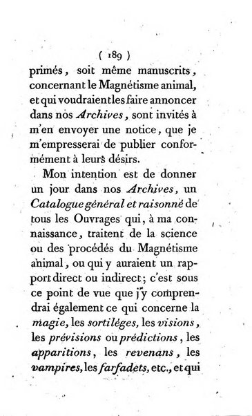 Archives du magnétisme animal