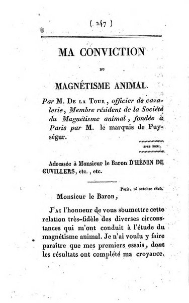 Archives du magnétisme animal