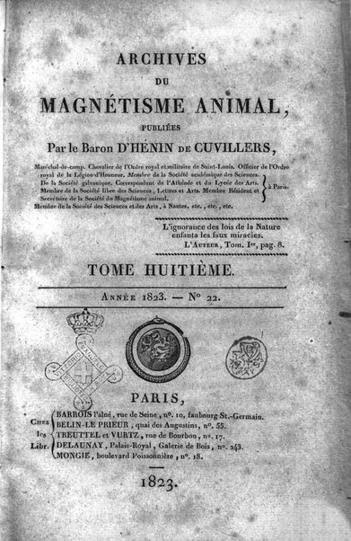 Archives du magnétisme animal