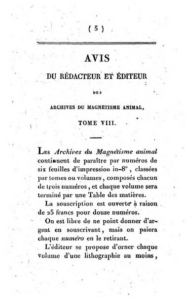 Archives du magnétisme animal