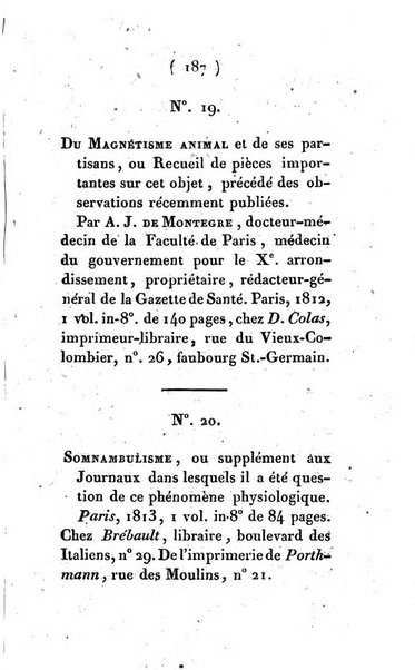 Archives du magnétisme animal