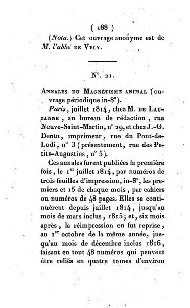 Archives du magnétisme animal