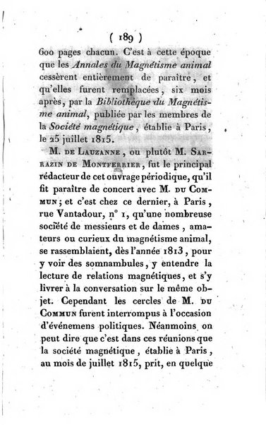 Archives du magnétisme animal