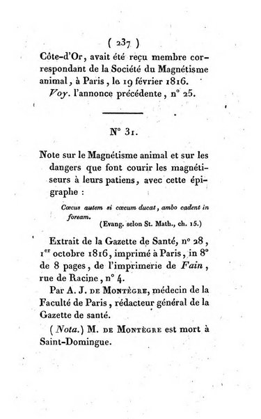 Archives du magnétisme animal