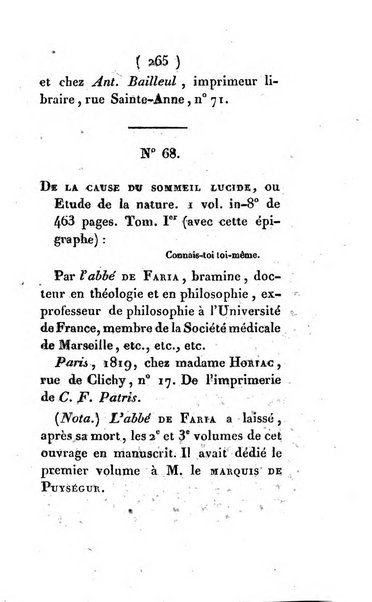 Archives du magnétisme animal