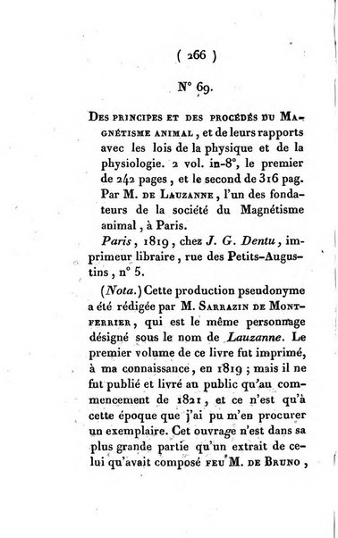 Archives du magnétisme animal