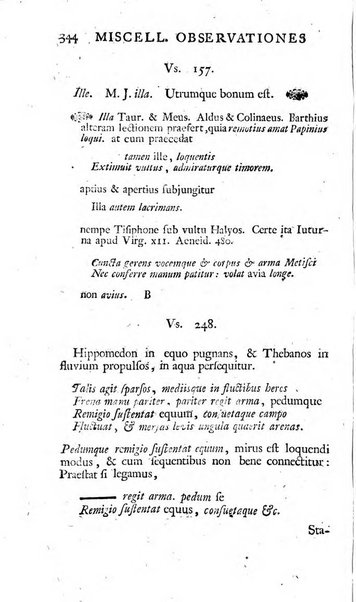 Miscellaneae observationes criticae in auctores veteres et recentiores ab eruditis Britannis..