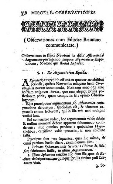 Miscellaneae observationes criticae in auctores veteres et recentiores ab eruditis Britannis..