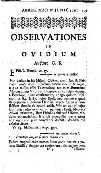 Miscellaneae observationes criticae in auctores veteres et recentiores ab eruditis Britannis..