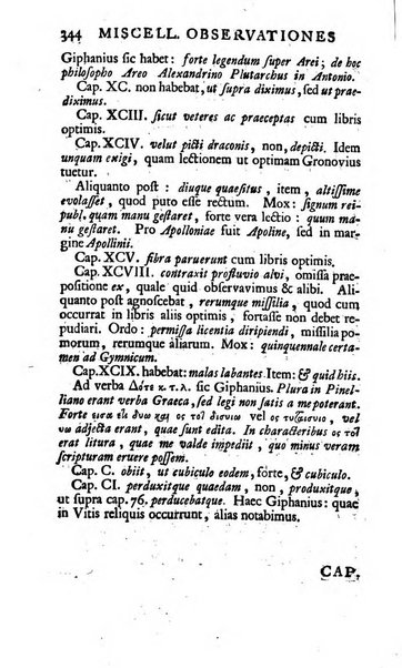 Miscellaneae observationes criticae in auctores veteres et recentiores ab eruditis Britannis..