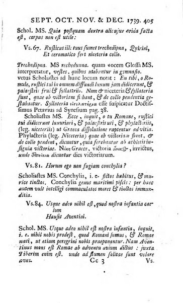 Miscellaneae observationes criticae in auctores veteres et recentiores ab eruditis Britannis..