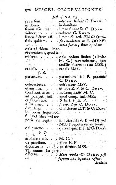 Miscellaneae Observationes Criticae Novae