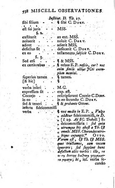 Miscellaneae Observationes Criticae Novae