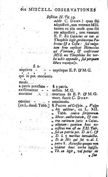 Miscellaneae Observationes Criticae Novae